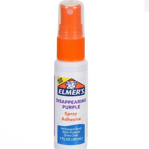 Office New Elmers Spray Glue Adhesive Disappearing Purple Poshmark